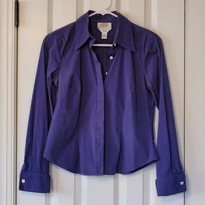 Talbots Blue Button Down Long Sleeve Shirt